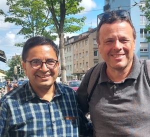 Bhim Panta und Thomas Meierwisch